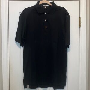 Luxury brand: Peter Millar Crown Black Polo Shirt